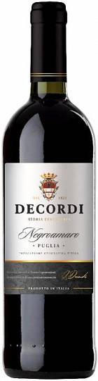 Вино De.Co.Vin Decordi Negroamaro Puglia IGT  750 мл