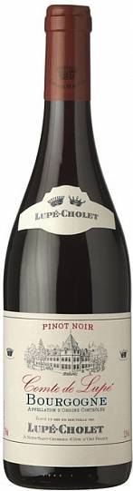 Вино Lupe-Cholet Bourgogne Pinot Noir Compte de Lupe  Люпе-Шоле Бургонь