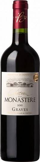 Вино Chateau du Monastеre  Graves AOC Шато дю Монастер 2014 750 мл