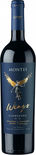 Вино Montes Wings Carmenere Apalta DO  2019 750мл 14,5%