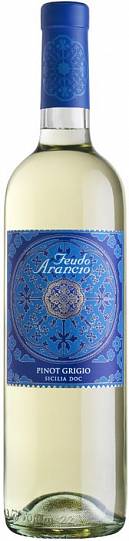 Вино  Feudo Arancio  Pinot Grigio  Sicilia DOC  2019 750 мл