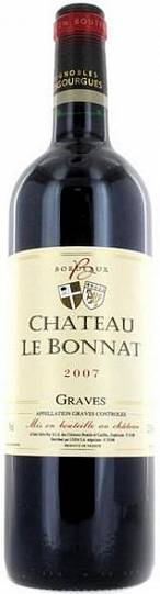 Вино Chateau Le Bonnat Graves AOС Rouge  2019  750 мл