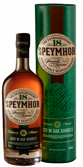 Виски Speymhor 18 y.o. Single Malt Scotch Whisky gift box 700 ml