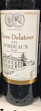 Вино  Tpierre Delatour  Bordeaux AOC, rouge  Пьер Делятур  Бордо AOC   красное сухое 750 мл