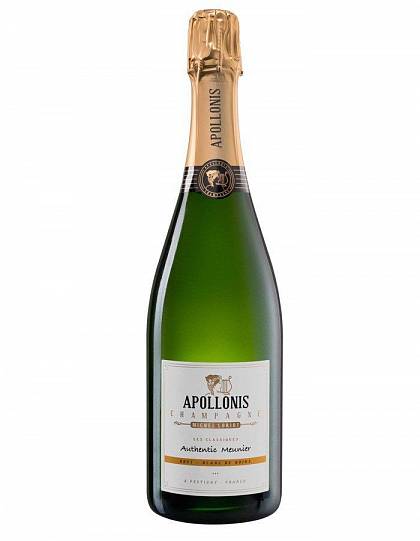 Шампанское Apollonis Cuvee Authentic Meunier Blanc de Noirs Brut 750 мл
