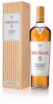 Виски Macallan Colour Collection 15  years old, gift box   700 мл  43%