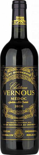 Вино Chateau Vernous Medoc Cru Bourgeois  АОС 2017 750 мл