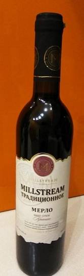 Вино Мильстрим Традиционное  Мерло  красное  сухо