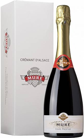 Игристое вино Rene Mure  Cremant d'Alsace Cuvee Prestige  gift box 2018 750 м
