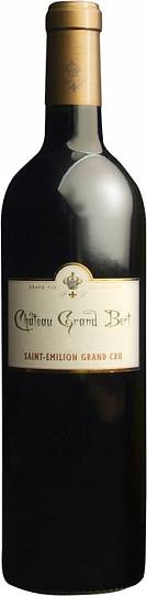 Вино Chateau Grand Bert  Saint-Emilion Grand Cru AOC  2020 750 мл