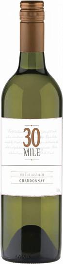 Вино  30 Mile Chardonnay  30 Майл  Шардоне 2020  750 мл