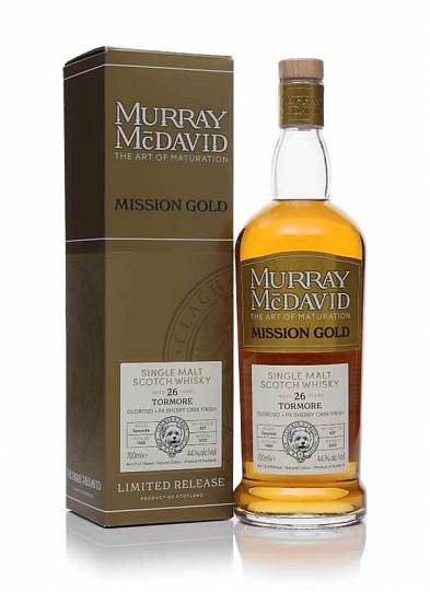 Виски Murray McDavid   Mission Gold Tormore 26 Year Old 1995  Old, gift box 700 мл 