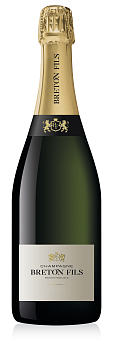Шампанское    Breton Fils Blanc de Blancs Brut 750 мл 12,5%