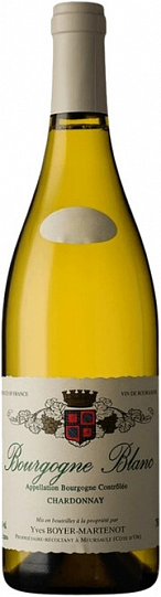 Вино Yves Boyer-Martenot  Bourgogne Blanc AOC Chardonnay  Ив Буайе-Мартен