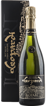 Игристое вино Llopart Cava Leopardi Brut Nature gift box   750 мл