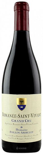 Вино Domaine Follin-Arbelet Romanée-Saint-Vivant Grand Cru   2018 750 мл 13,5%