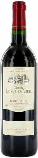 Вино Chateau La Petite Borie Bordeaux AOC   2019 750 мл