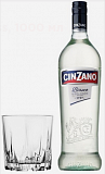 Вермут Cinzano Bianco Чинзано Бьянко + стакан, 1000 мл