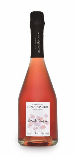 Шампанское    Lelarge Pugeot Rose de Saignee Brut Nature   2014    750 мл