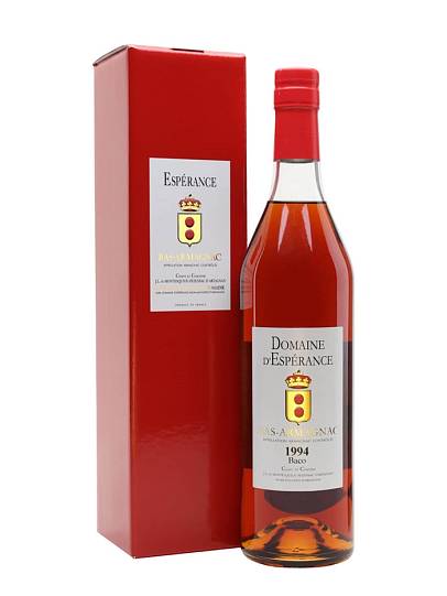 Арманьяк  Domaine d`Esperance Bas-Armagnac  1994 gift  box  700 мл   46  %