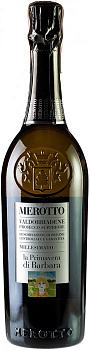 Игристое вино  Merotto   Valdobbiadene Prosecco Superiore Dry la Primavera di Barbarа  2019  750 мл
