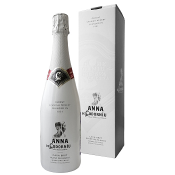 Игристое вино Cava Codorniu Anna de Codorniu Blanc de Blancs Brut gift box 750 мл  11,5%