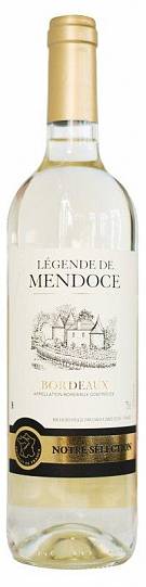 Вино Legende de Mendoce  Bordeaux AOC Лежанд де Мендос Бордо Бла