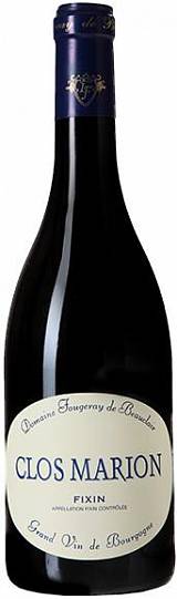 Вино Domaine   Fougeray de Beauclair  Clos Marion  Rouge  Fixin     2016 1500 мл