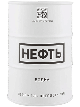 Водка Neft White Barrel  1 л