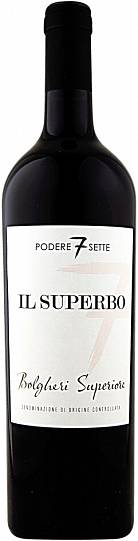 Вино Podere 7 Sette  Il Superbo Bolgeri Superiore DOC ПОДЕРЕ 7 СЕТТЕ Иль