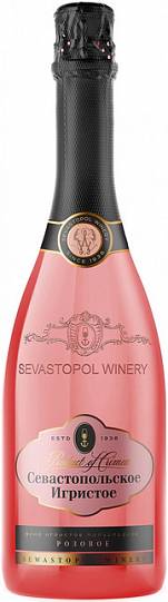 Игристое вино Севастопольское розовое полусладк