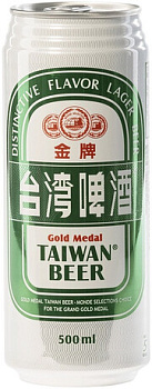 Пиво Taiwan Beer Gold Medal in can Тайвань Бир Голд Медал в жестяной банке  500 мл