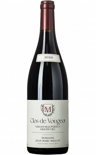 Вино Domaine Jean-Marc Millot  Clos de Vougeot Grand Cru Grand Maupertui    2019 750 