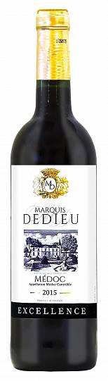 Вино SARL "EUROVINS", MARQUIS DEDIEU Rouge Sec MEDOC, САРЛ "ЕВР