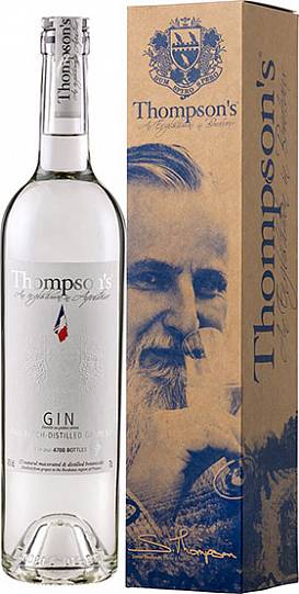 Джин виноградный Tessendier    Thompson`s Small Batch Gin in gift box    70
