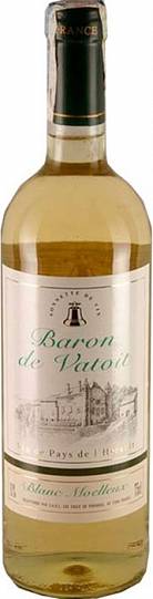 Вино  Baron de Vatoit  Blanc Moelleux  Барон де Ватуа Белое полу