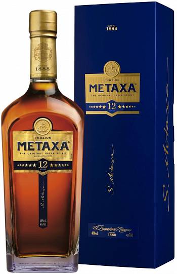 Бренди Metaxa 12* gift box 700 мл