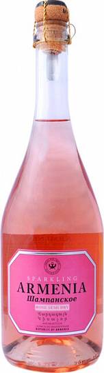 Игристое вино  Armenia Rose semi-dry  750 мл