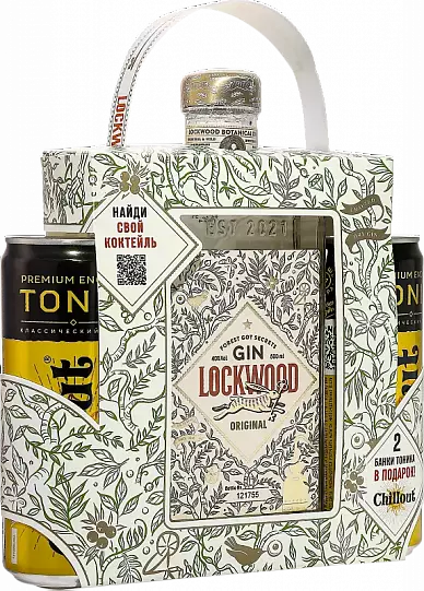 Джин Lockwood Original Dry gift box  500 мл   set with two tonic