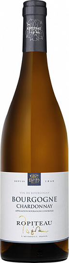 Вино Ropiteau Bourgogne Chardonnay AOC Ропито Бургонь Шардоне 2021