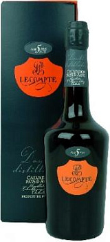Кальвадос Lecompte  Pays d'Auge 5 year gift box  700 мл