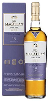 Виски Macallan Fine Oak 18 Years Old  Макаллан Файн Ок 18 лет в подарочной упаковке 700 мл