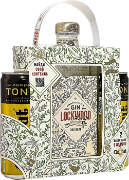 Джин Lockwood Original Dry gift box  500 мл   set with two tonic