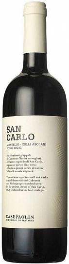 Вино  Case Paolin San Carlo Montello-Colli Asolari Rosso  Казе Паолин Сан