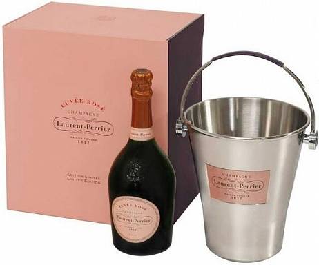 Шампанское Laurent-Perrier Cuvee Rose Brut gift box + ice bucket  750 мл