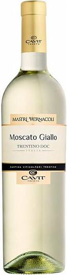 Вино  Mastri Vernacoli  Moscato Giallo  2022 750 мл