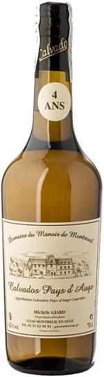 Кальвадос   Domaine du Manoir de Montreuil Calvados Pays d'Auge 4 Ans 700 мл  4