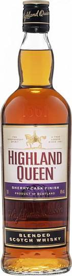 Виски Highland Queen  Sherry Cask Finish Blended  3 Y.O. gift box  700 мл