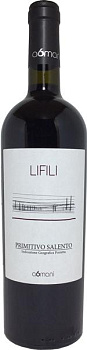 Вино LIFILI PRIMITIVO SALENTO, ЛИФИЛИ ПРИМИТИВО САЛЕНТО вино защищ.геогр.указ. красное п/сухое 13,5% IGР