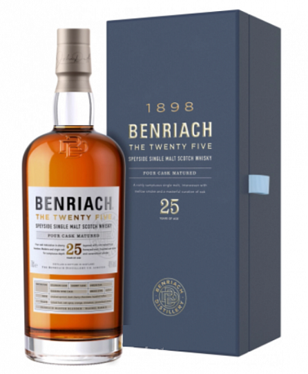 Виски Benriach 25 years gift in box 700 мл